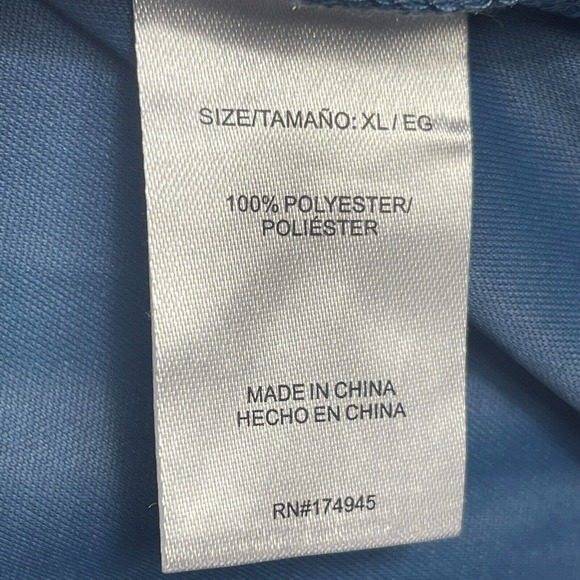 Reel‎ Life Mens XL Long Sleeve Performance Fishing Shirt Blue Crew Neck Logo - Picture 7 of 12